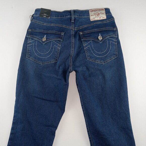 True Religion Halle High Rise Super Skinny Jeans Women's Sz 26 Medium Wash - Picture 4 of 9